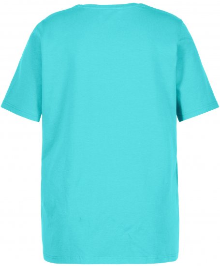 Ulla Popken Essential Round Neck Stretch Tee Black - Camisetas - 