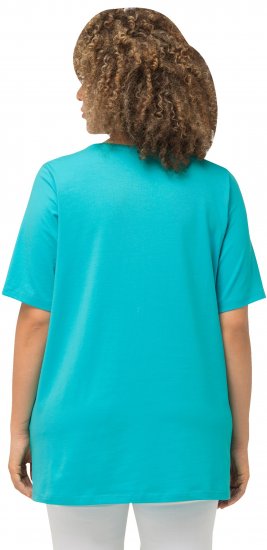 Ulla Popken Essential Round Neck Stretch Tee Black - Camisetas - 