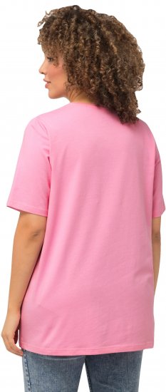 Ulla Popken Essential Round Neck Stretch Tee Light Pink - Camisetas - 