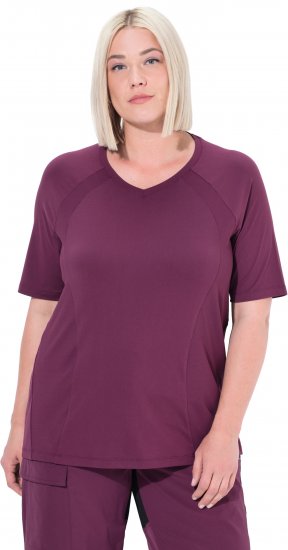 Ulla Popken Quick-Drying Short Sleeve T-Shirt Dark Cherry - Camisetas - 
