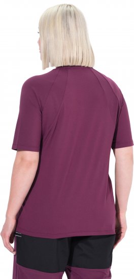Ulla Popken Quick-Drying Short Sleeve T-Shirt Dark Cherry - Camisetas - 