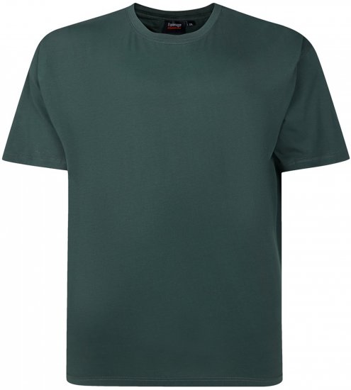 Espionage T015 Plain T-Shirt Bottle Green - Camisetas sin estampado - Camisetas sin estampado - 2XL-14XL