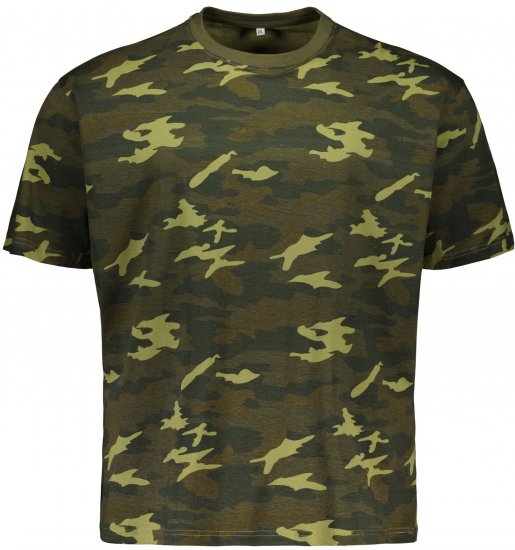 Big Bones X2175 Camo T-Shirt Green - Camisetas - Camisetas - 2XL-14XL