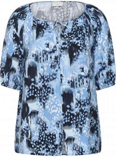 Kaffe Curve Aliana Tunic Blue Flower Animal - Blusones - 