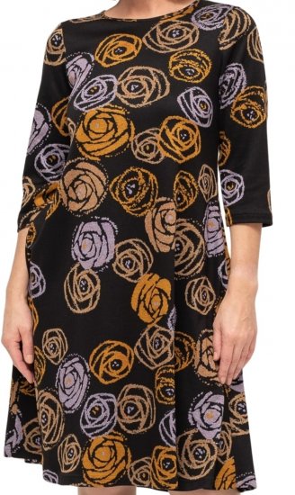 Scandinavian Caramel Flower Petals Dress Lavender and Orange - ROPA DE MUJER 40-66 - 