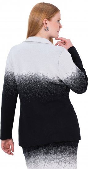 Ulla Popken Blazer De Punto Con Degradado De Color Negro/Blanco - Blazers - 