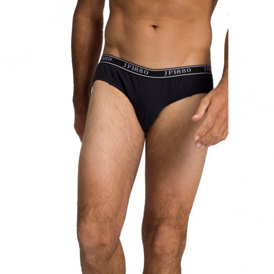 JP1880 Briefs Stretch Cotton 2-Pack Black - Ropa interior - Ropa interior 2XL-8XL