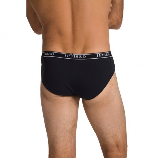 JP1880 Briefs Stretch Cotton 2-Pack Black - Ropa interior - Ropa interior 2XL-8XL