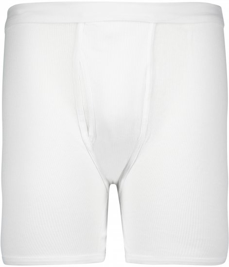 Adamo Prestige Boxershorts Double Ribbed White - Ropa interior - Ropa interior 2XL-8XL