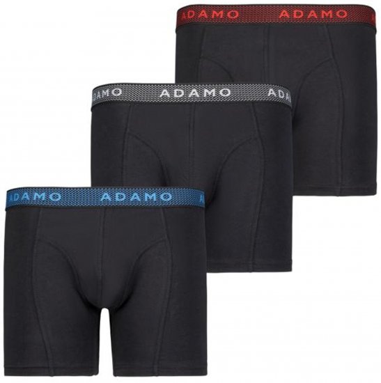 Adamo Jerry Maxi Boxers 703 Black 3-pack - Ropa interior - Ropa interior 2XL-8XL