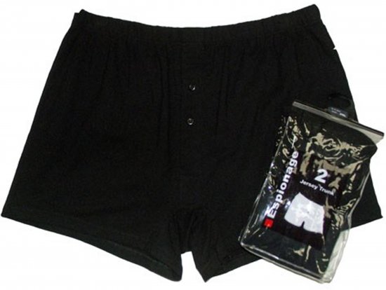 Espionage U001 2-Pack Boxershorts Black/White - Bóxeres - Bóxeres 2XL-12XL