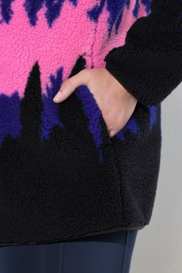 Ulla Popken Alpine Landscape Fleece Jacket Cloud Blue - Sudaderas y hoodies - Sudaderas, Hoodies y Punto Cómodos
