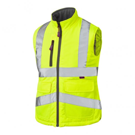 Leo Sandymere EcoViz Women's Bodywarmer Yellow - Ropa de trabajo - 