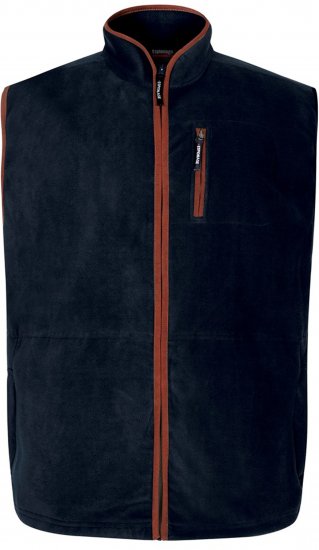 Espionage FL047 Microfleece Gilet Navy - Chalecos - Chalecos en tallas grandes