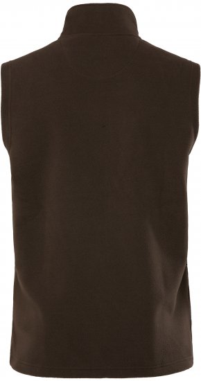 JP1880 Fleece Vest Stand-up Collar Brown - Chaquetas - Chaquetas Tallas Grandes 2XL-8XL
