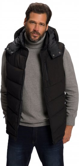 JP1880 Quilted Gilet DownTouch Padding Black - Chaquetas - Chaquetas Tallas Grandes 2XL-8XL