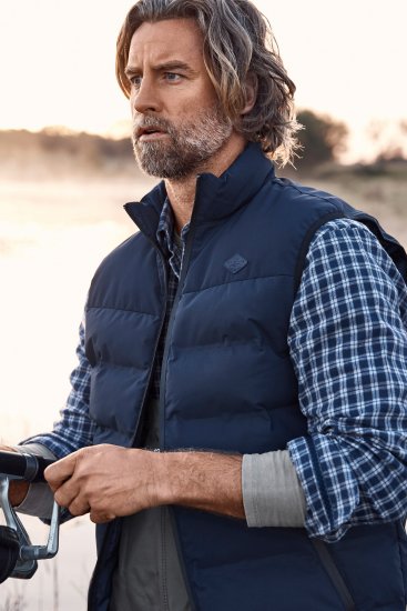 JP1880 Quilted Gilet Stand-up Collar Navy - Chaquetas - Chaquetas Tallas Grandes 2XL-8XL