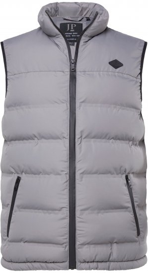 JP1880 Quilted Vest Outdoor Stand-up Collar Grey - Chaquetas - Chaquetas Tallas Grandes 2XL-8XL