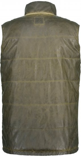 JP1880 Quilted Gilet Vintage Leather Green - Chaquetas - Chaquetas Tallas Grandes 2XL-8XL