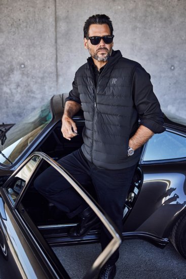 JP1880 Quilted Gilet Stand-Up Collar Black - Chaquetas - Chaquetas Tallas Grandes 2XL-8XL