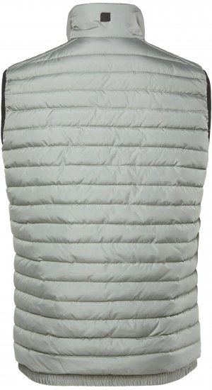 JAY-PI Lightly Quilted Vest with Stomach Fit Grey - Chaquetas - Chaquetas Tallas Grandes 2XL-8XL