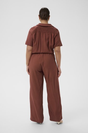 Kaffe Curve Emilia Wide Pants Henna Brown - Pantalones - 