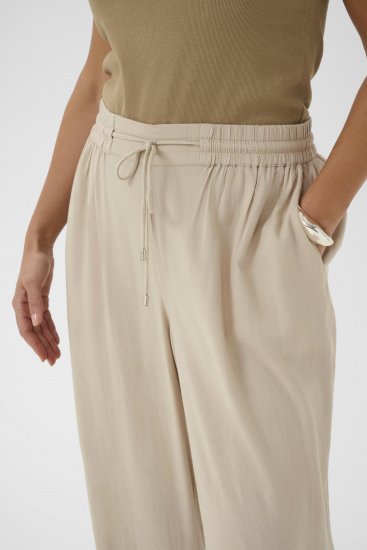 Kaffe Curve Mille Wide Pants Feather Grey - Pantalones de tela - 