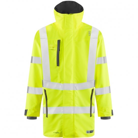 Leo Eastleigh Ecoviz 10K Performance Breathable Anorak Hi-Vis Yellow - Ropa de trabajo - Ropa de trabajo 3XL-6XL