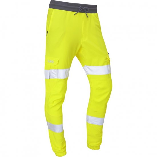 Leo Hawkridge Ecoviz High Performance 4X Stretch Trouser Hi-Vis Yellow - Ropa de trabajo - Ropa de trabajo 3XL-6XL