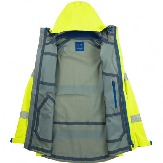 Leo Marisco LTEC 20K High Performance Breathable Waterproof Hi-Vis Yellow - Ropa de trabajo - Ropa de trabajo 3XL-6XL