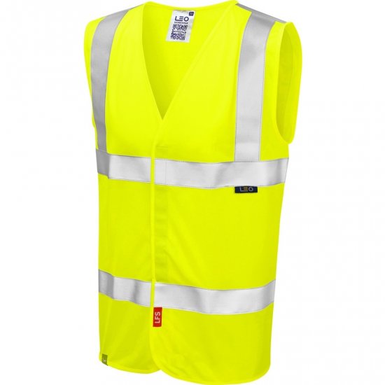 Leo Milford Ecoviz Lfs Waistcoat Hi-Vis Yellow - Ropa de trabajo - Ropa de trabajo 3XL-6XL