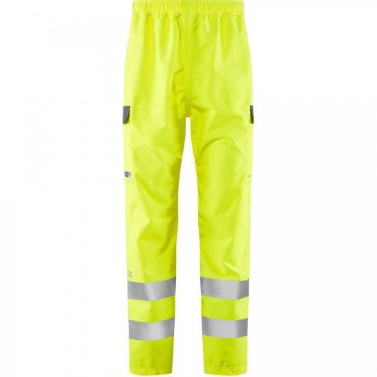 Leo Westleigh Ecoviz 10K Performance Breathable Overtrouser Hi-Vis Yellow - Ropa de trabajo - Ropa de trabajo 3XL-6XL