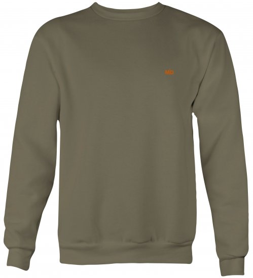 Motley Denim Oslo Sweatshirt Dark Khaki - Sudaderas - Sudaderas 2XL-12XL