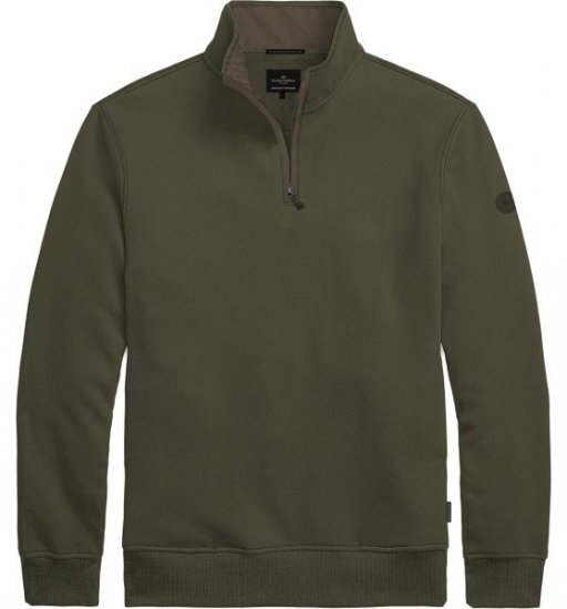 Double Outfitters MTOP-1163 Sudadera con media cremallera Caqui - Sudaderas - Sudaderas 2XL-12XL