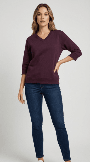 Nora Mikken GELINA Sweater Mauve Wine - ROPA DE MUJER XS-XXL - 