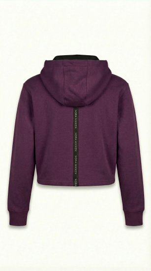 Nora Mikken KAMILLA Cropped Hoodie Mauve Wine - ROPA DE MUJER XS-XXL - 