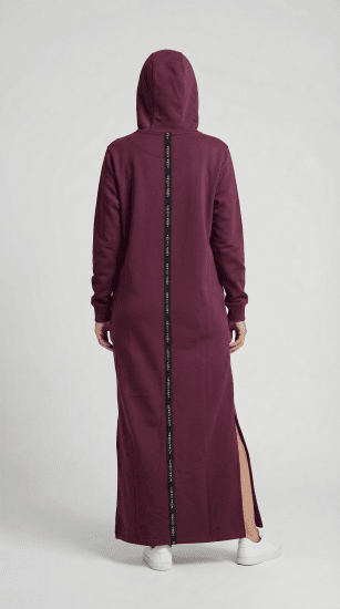 Nora Mikken MARI Maxi Hoodie Dress Mauve Wine - ROPA DE MUJER XS-XXL - 