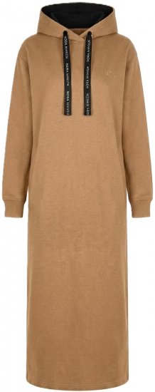 Nora Mikken MARTINA Maxi Hoodie Dress Camel - ROPA DE MUJER XS-XXL - 