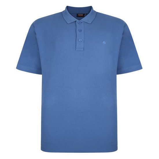 Espionage P074C Polo de Manga Corta Azul Aciano - Polos - Polos 2XL-8XL