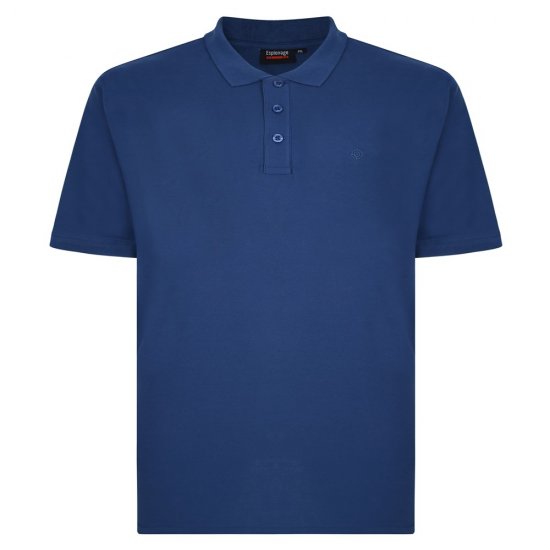 Espionage P074C Polo de Manga Corta Azul Oscuro - Polos - Polos 2XL-8XL