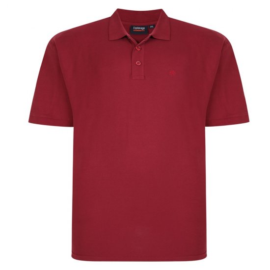 Espionage P074C Polo de Manga Corta Burdeos - Polos - Polos 2XL-8XL
