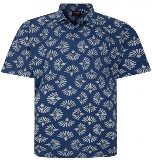 Espionage P219 polo con estampado de conchas - Polos - Polos 2XL-8XL