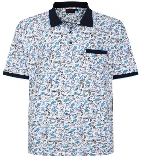 Espionage P224 polo con estampado de pájaros - Polos - Polos 2XL-8XL