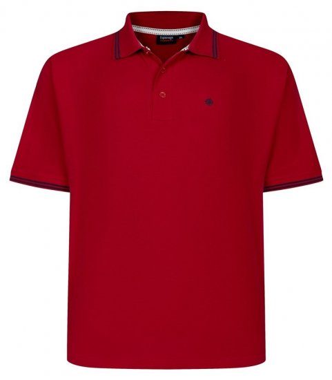 Espionage P232 Polo de piqué rojo/azul marino - Polos - Polos 2XL-8XL