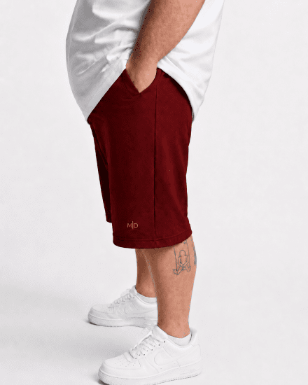 Motley Denim Paris Sweatshorts Red - Pantalones y cortos de chándal - Pantalones y Pantalones cortos de chándal - 2XL-12XL