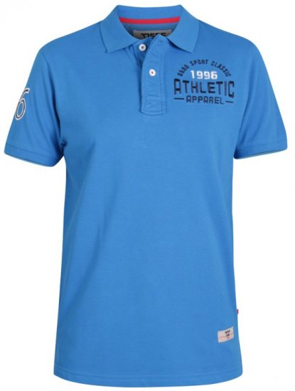 D555 Parker Polo Blue - Polos - Polos 2XL-8XL