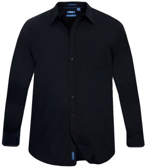 D555 Corbin Easy Iron-Shirt Black - Camisas - Camisas 2XL-10XL