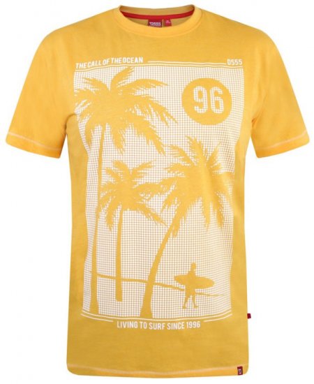 D555 Kansas T-shirt Yellow - Camisetas - Camisetas - 2XL-14XL