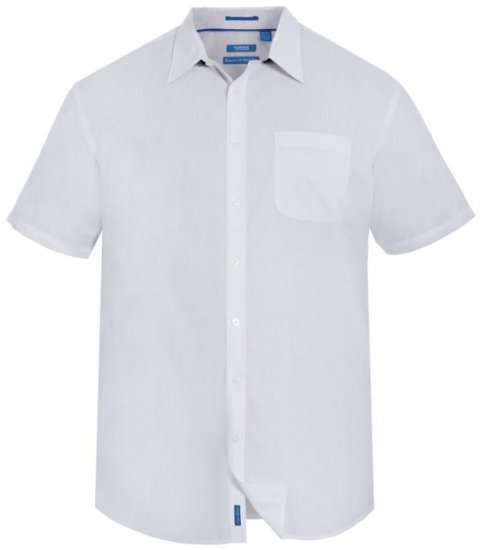D555 Delmar Easy Iron-Shirt White - Camisas - Camisas 2XL-10XL