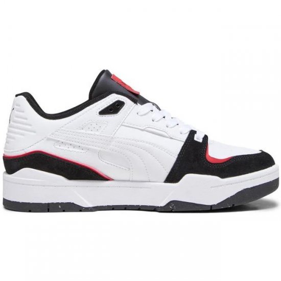 Puma Slipstream Bball Mix Men Sneakers White-Black-Red - Calzado de hombre 40-52 - Zapatillas de hombre tallas 40-52